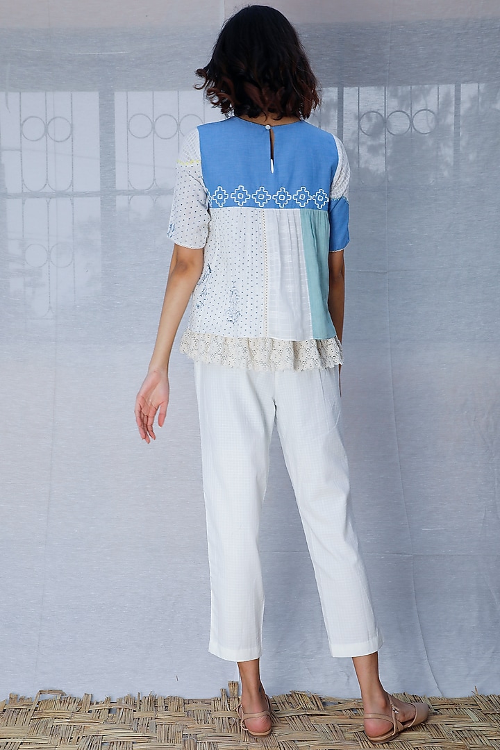 Multi Colored Embroidered Top by Arcvsh by Pallavi Singh at Pernia's Pop Up Shop