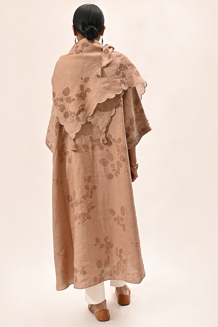 Almond Printed Kurta Set by Arcvsh by Pallavi Singh at Pernia's Pop Up Shop