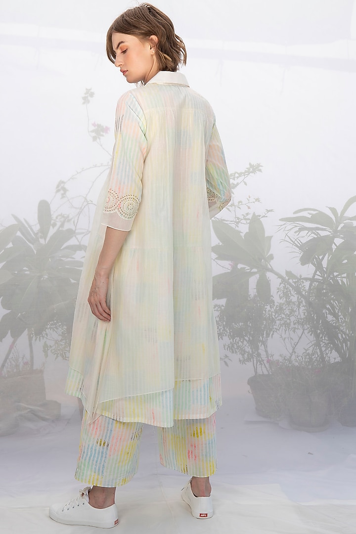Ivory Printed Pant Set by Arcvsh by Pallavi Singh at Pernia's Pop Up Shop