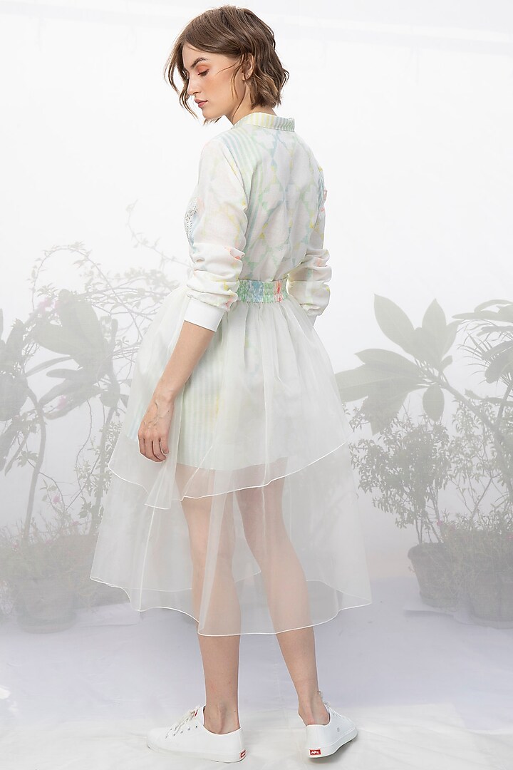 Ivory Printed Skirt Set by Arcvsh by Pallavi Singh at Pernia's Pop Up Shop
