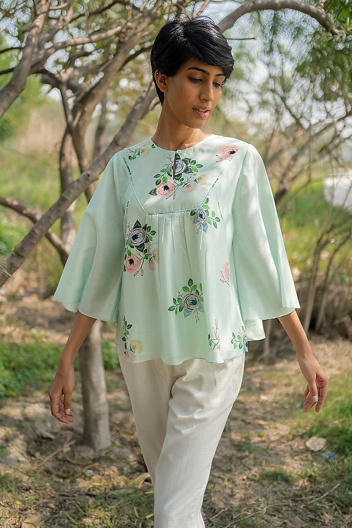 Mint Printed Top by Arcvsh by Pallavi Singh