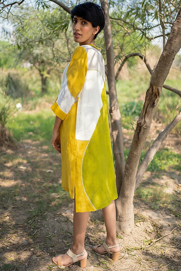 Multi-Colored Printed & Embroidered Tunic by Arcvsh by Pallavi Singh at Pernia's Pop Up Shop