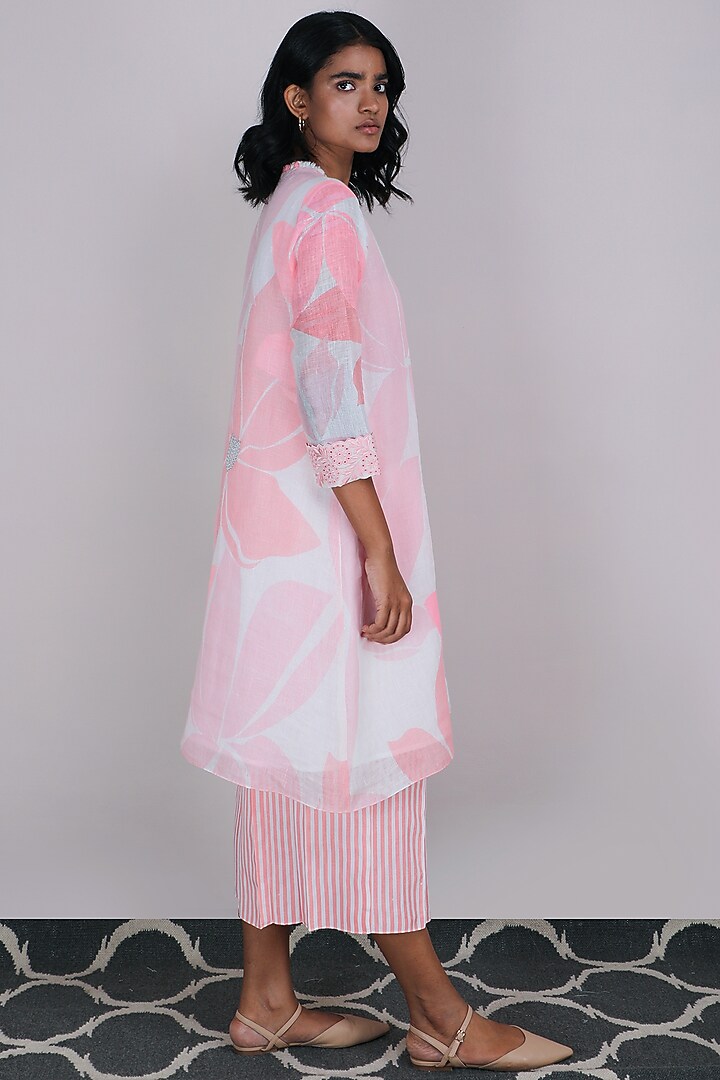 Pink Printed Tunic by Arcvsh by Pallavi Singh at Pernia's Pop Up Shop