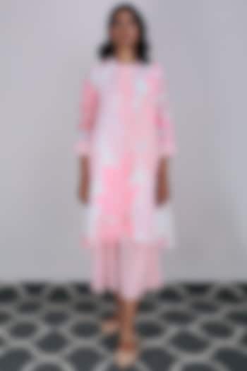 Pink Striped Culotte Pants by Arcvsh by Pallavi Singh
