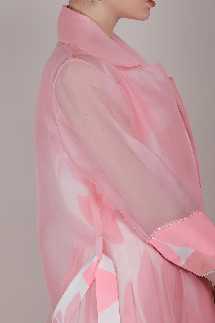 Pink Lotus Printed Summer Dress by Arcvsh by Pallavi Singh at Pernia's Pop Up Shop