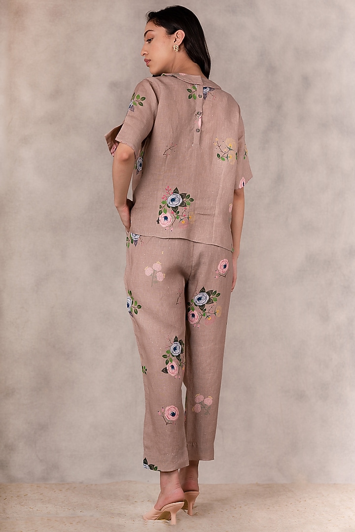 Almond Printed Co-Ord Set by Arcvsh by Pallavi Singh at Pernia's Pop Up Shop