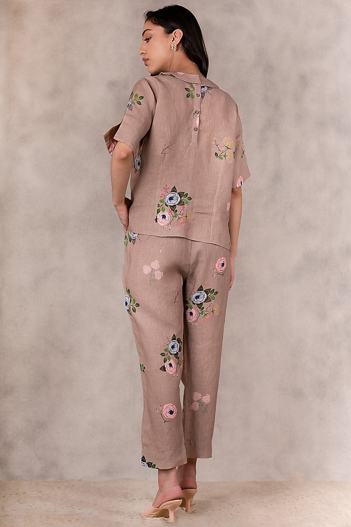 Almond Printed Pants by Arcvsh by Pallavi Singh at Pernia's Pop Up Shop