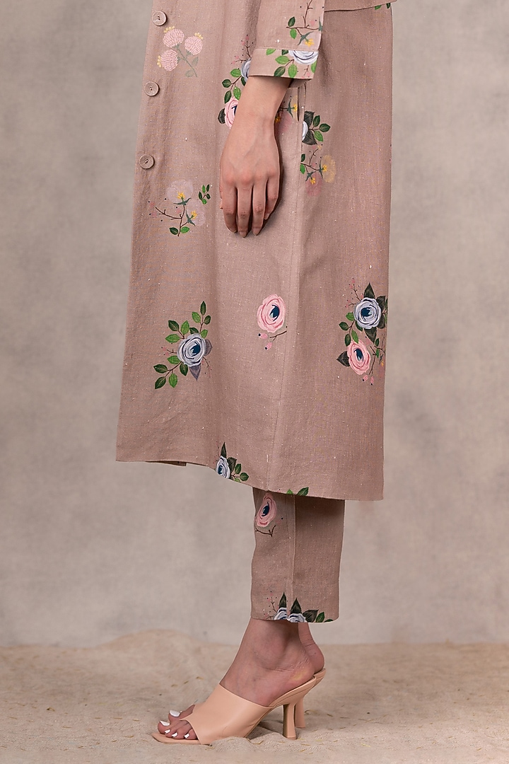 Almond Embroidered Jacket by Arcvsh by Pallavi Singh at Pernia's Pop Up Shop