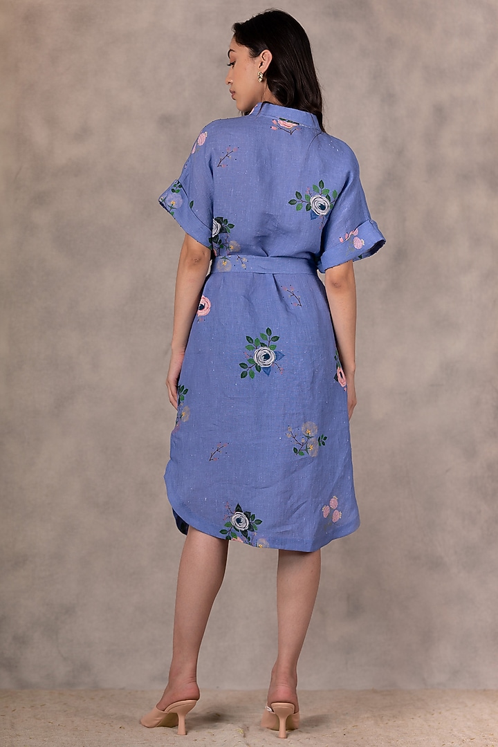 Twilight Printed Summer Shirt Dress by Arcvsh by Pallavi Singh at Pernia's Pop Up Shop