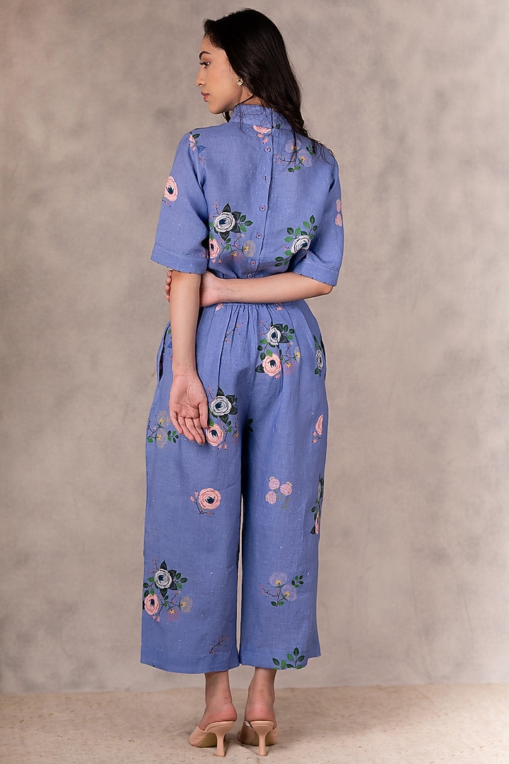 Twilight Printed & Embroidered Top by Arcvsh by Pallavi Singh at Pernia's Pop Up Shop