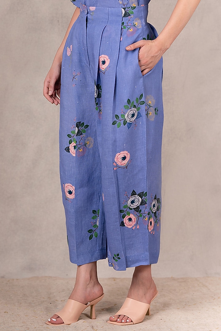 Twilight Blue Printed Co-Ord Set by Arcvsh by Pallavi Singh at Pernia's Pop Up Shop