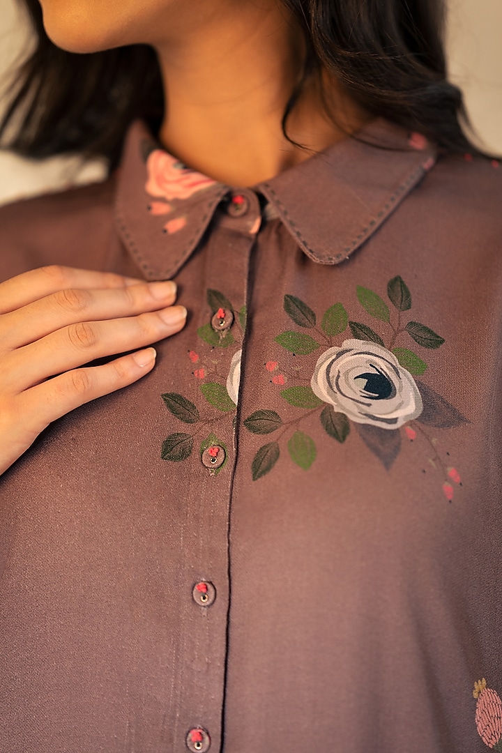 Coffee Printed Co-Ord Set by Arcvsh by Pallavi Singh at Pernia's Pop Up Shop