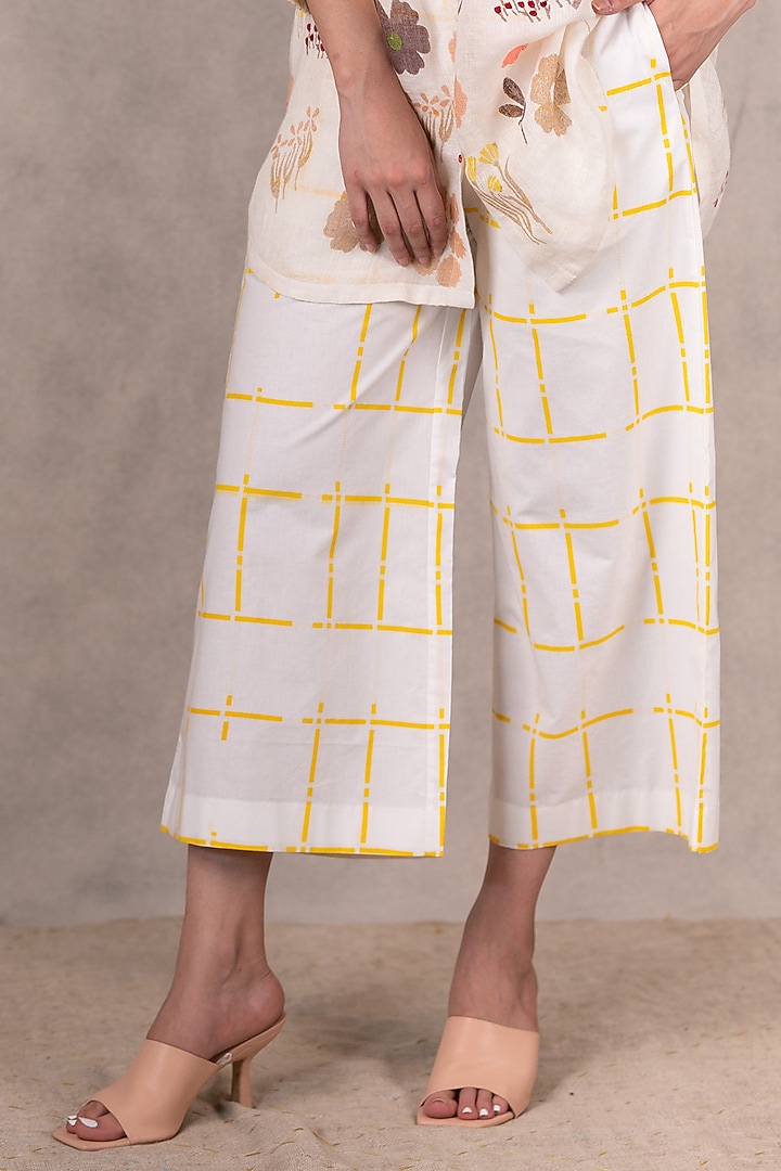 Ivory Embroidered & Printed Co-Ord Set by Arcvsh by Pallavi Singh at Pernia's Pop Up Shop
