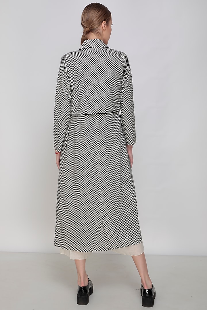 Grey Hand Painted Jumpsuit With Jacket by Arcvsh by Pallavi Singh at Pernia's Pop Up Shop