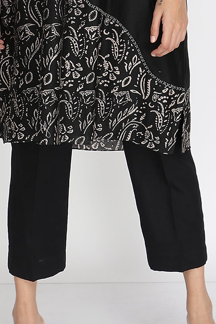 Black Printed Summer Dress by Arcvsh by Pallavi Singh at Pernia's Pop Up Shop