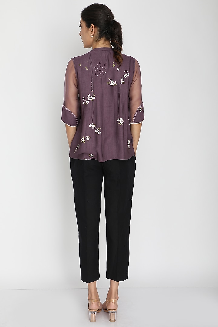 Old Rose Printed Top by Arcvsh by Pallavi Singh at Pernia's Pop Up Shop