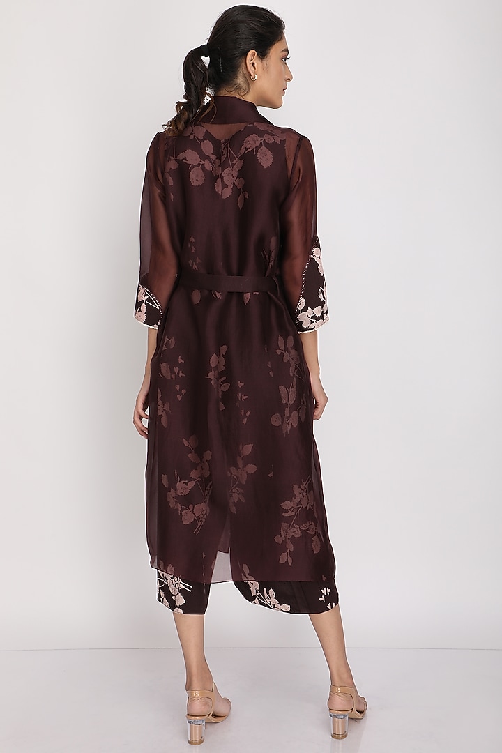 Linen Printed Jacket Set by Arcvsh by Pallavi Singh at Pernia's Pop Up Shop