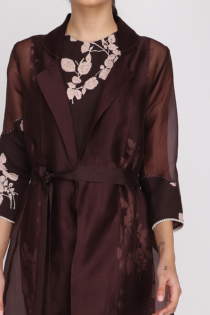 Linen Printed Jacket Set by Arcvsh by Pallavi Singh at Pernia's Pop Up Shop