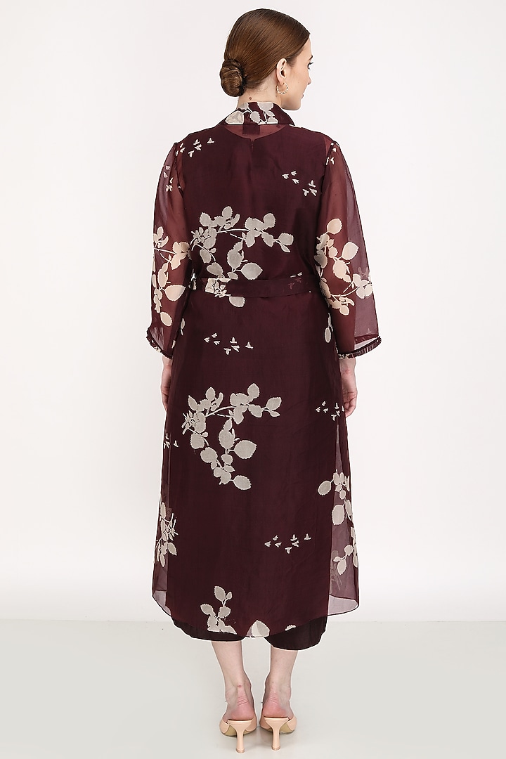 Grape Printed Jacket Set by Arcvsh by Pallavi Singh at Pernia's Pop Up Shop
