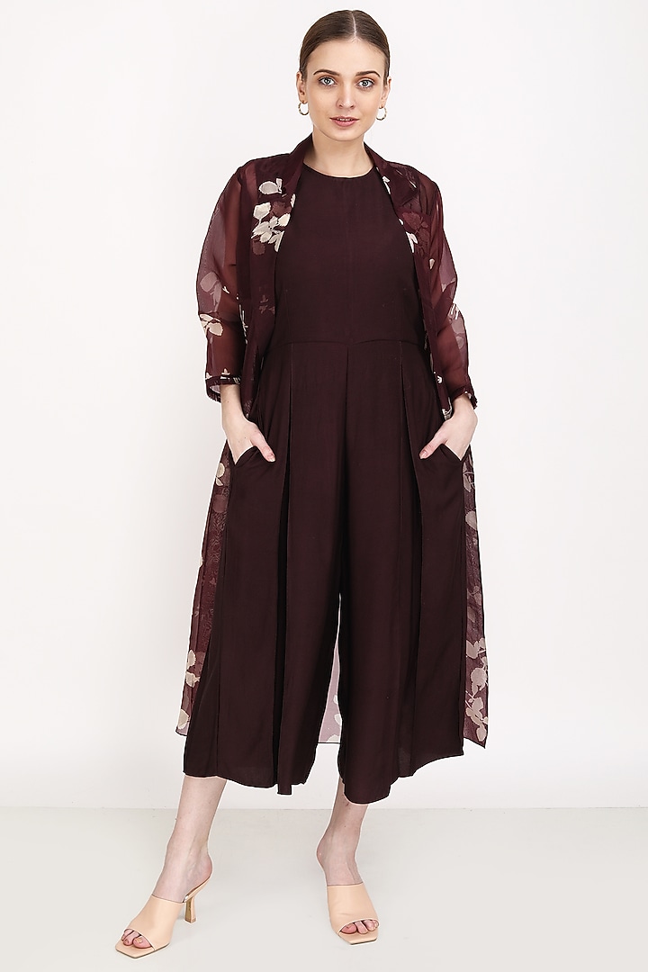Grape Printed Jacket Set by Arcvsh by Pallavi Singh at Pernia's Pop Up Shop