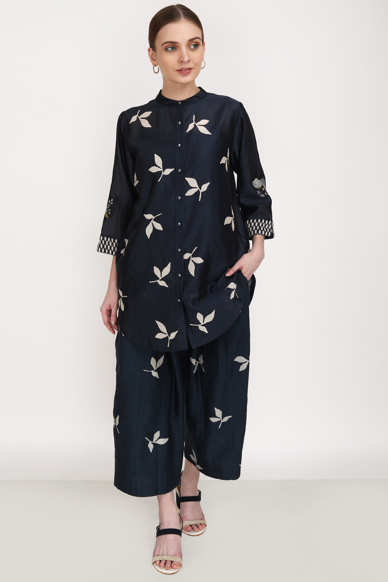 Indigo Printed Co-Ord Set by Arcvsh by Pallavi Singh at Pernia's Pop Up Shop