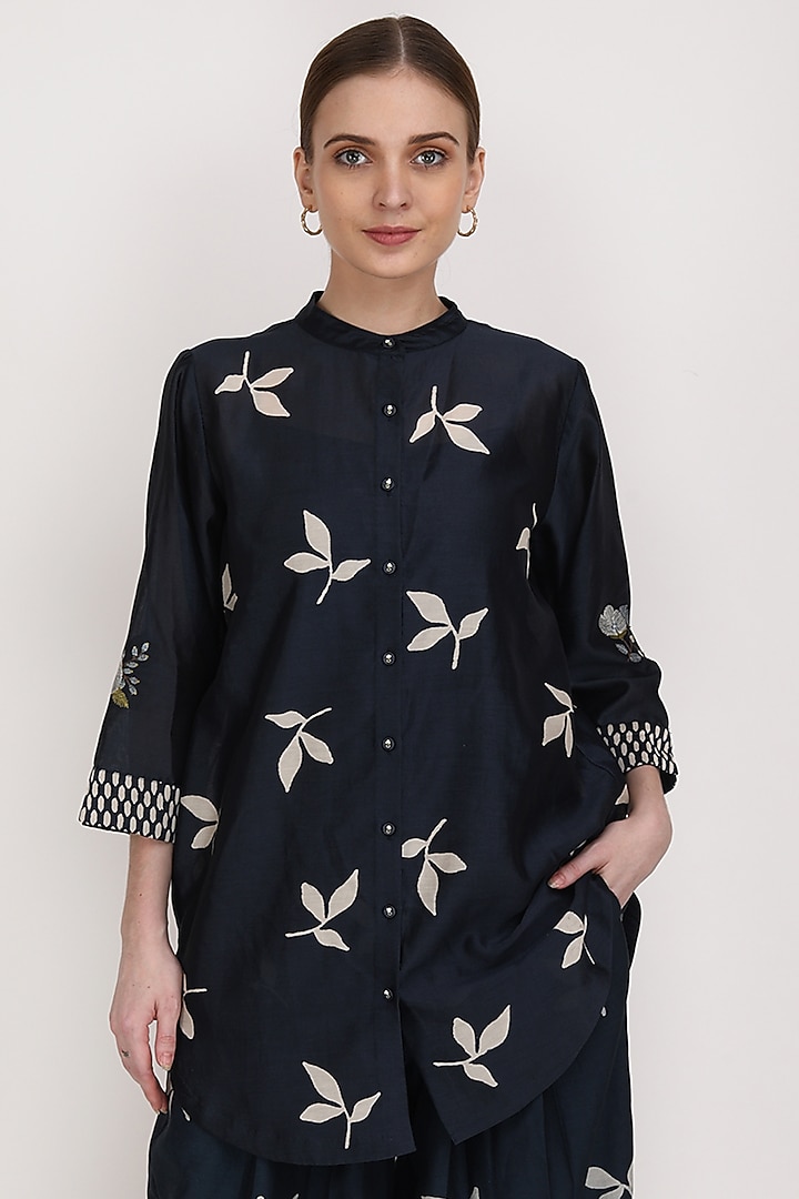 Indigo Printed Co-Ord Set by Arcvsh by Pallavi Singh at Pernia's Pop Up Shop
