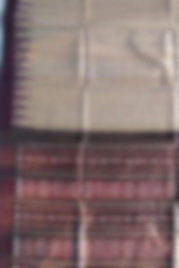 Nude & Coffee Handwoven Tie-Dye Saree by Abhiram Das at Pernia's Pop Up Shop