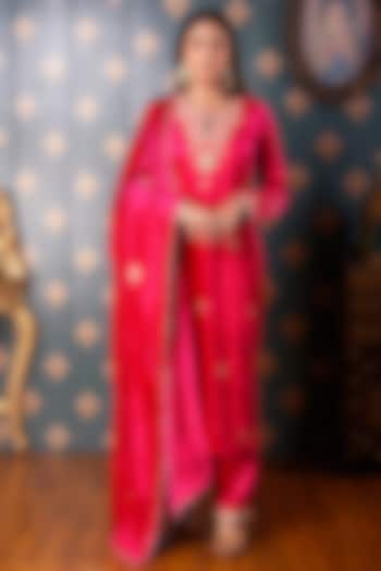 Rani Dori Embroidered Kurta Set by Abbaran at Pernia's Pop Up Shop