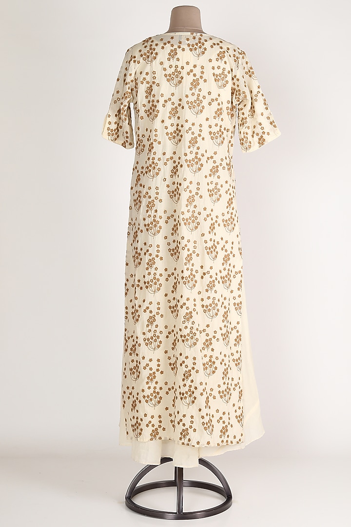 Off White Printed Tunic Set by Adara By Sheytal at Pernia's Pop Up Shop