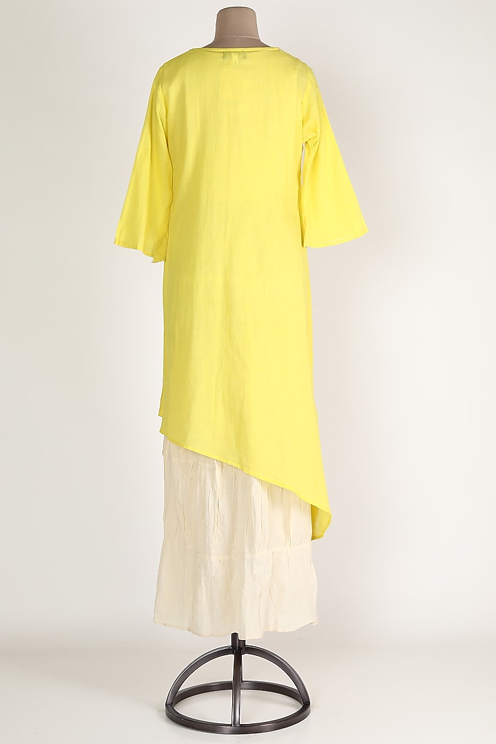 Yellow & White Tunic Set by Adara By Sheytal at Pernia's Pop Up Shop