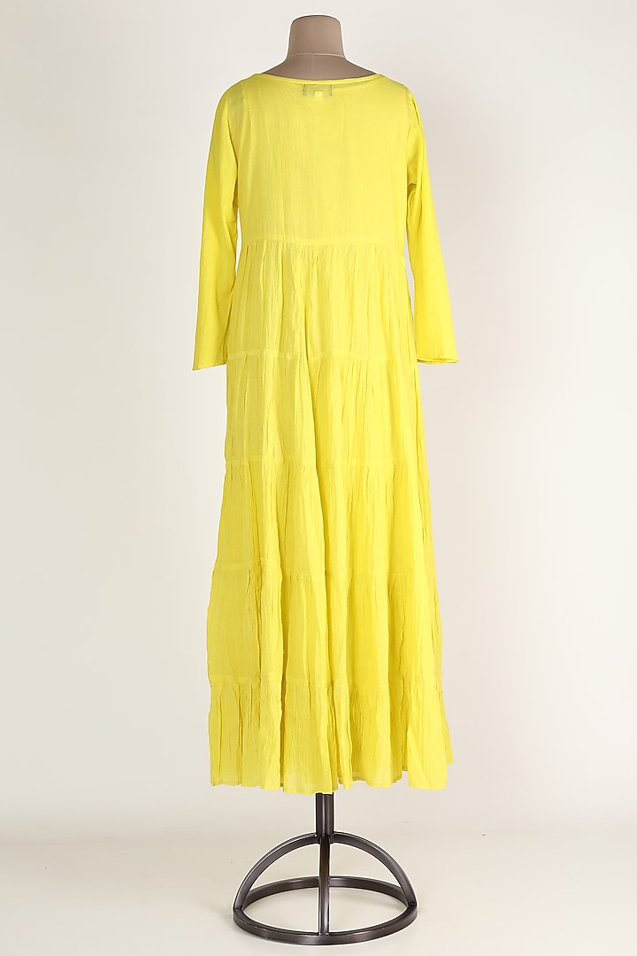 Yellow Embroidered Tunic Set by Adara By Sheytal at Pernia's Pop Up Shop