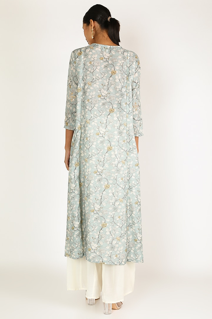Sky Blue Kurta Set by Adara By Sheytal at Pernia's Pop Up Shop