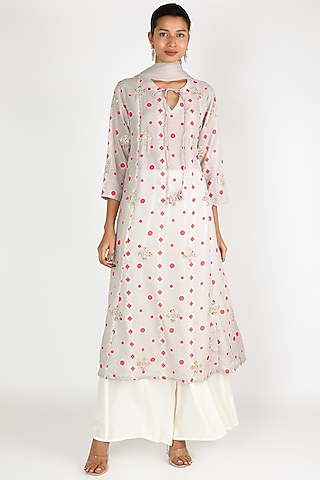 Off White Kurta Set by Adara By Sheytal
