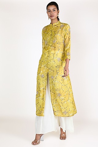 Yellow Kurta Set by Adara By Sheytal
