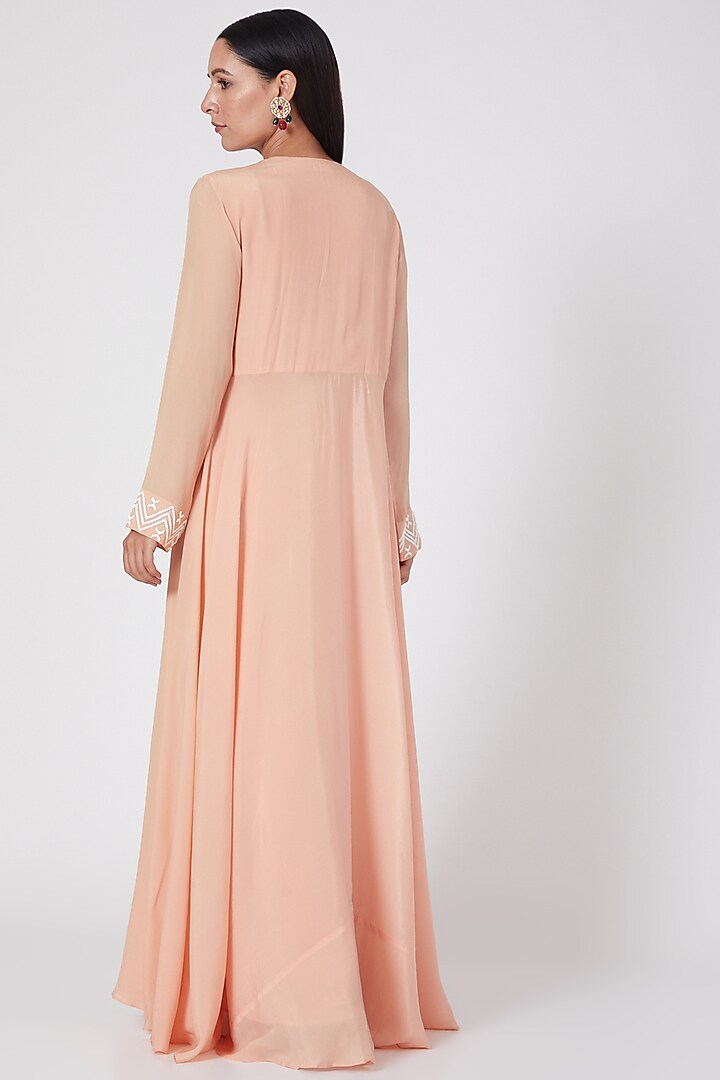Blush Pink Kalidar Palazzo Pant Set by Adara by Sheytal at Pernia's Pop Up Shop