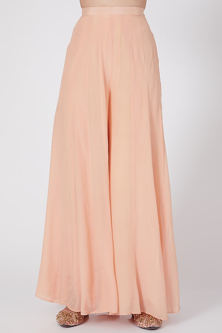 Blush Pink Kalidar Palazzo Pant Set by Adara by Sheytal at Pernia's Pop Up Shop
