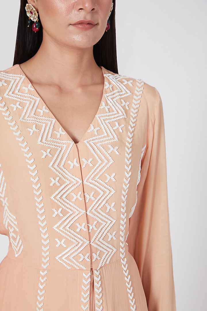 Blush Pink Kalidar Palazzo Pant Set by Adara by Sheytal at Pernia's Pop Up Shop