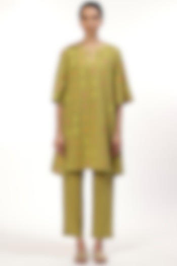 Amla Hand Printed Top by Abraham & Thakore at Pernia's Pop Up Shop