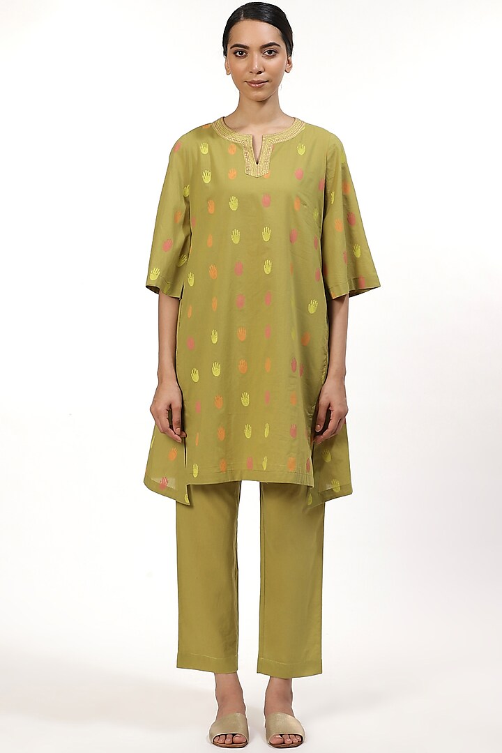 Amla Hand Printed Top by Abraham & Thakore at Pernia's Pop Up Shop
