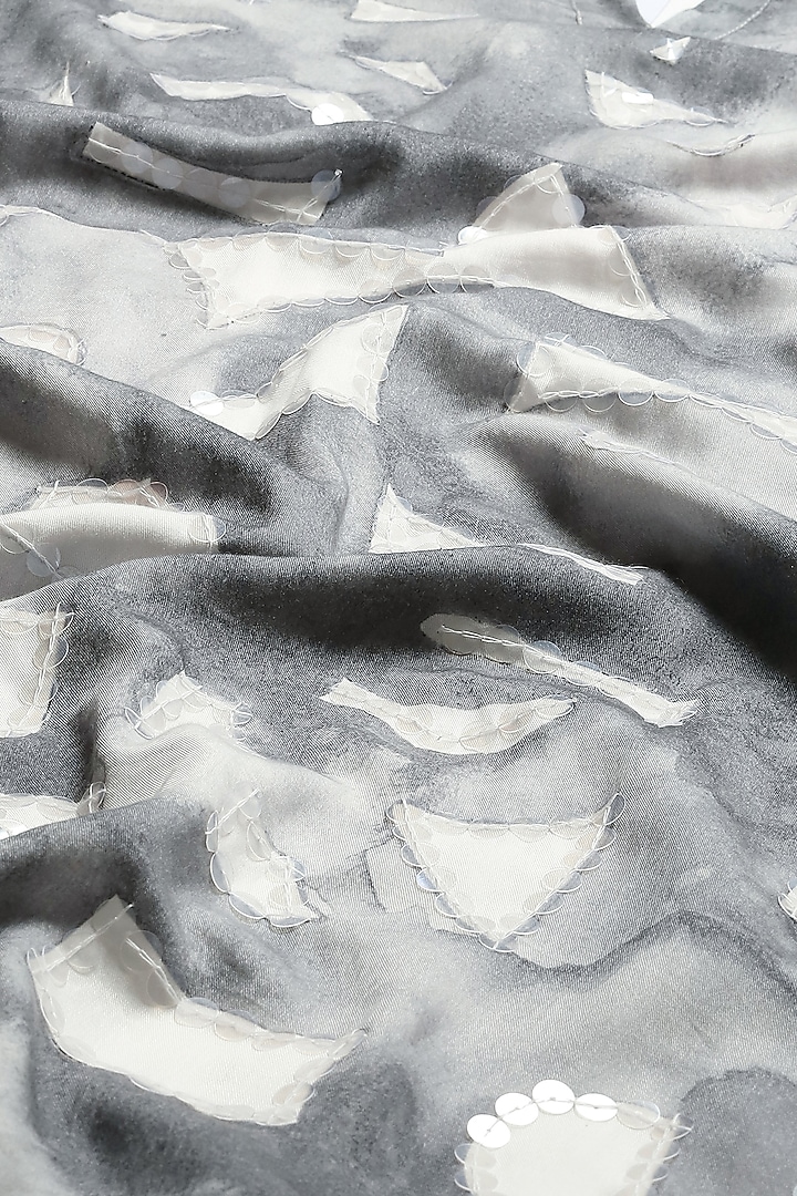 White Tencel Digital Printed & Embroidered Kurta by Abraham & Thakore at Pernia's Pop Up Shop