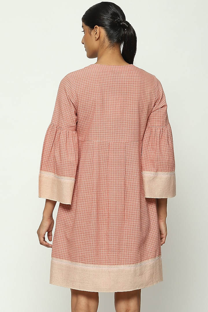 Redwood Cotton Embroidered Handwoven Summer Dress by Abraham & Thakore at Pernia's Pop Up Shop