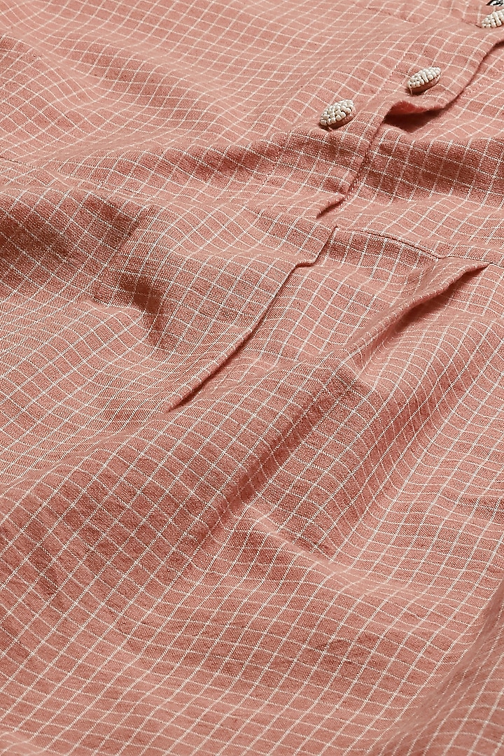 Redwood Cotton Embroidered Handwoven Summer Dress by Abraham & Thakore at Pernia's Pop Up Shop