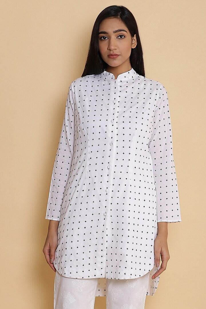 White Cambric Shirt by Abraham & Thakore at Pernia's Pop Up Shop
