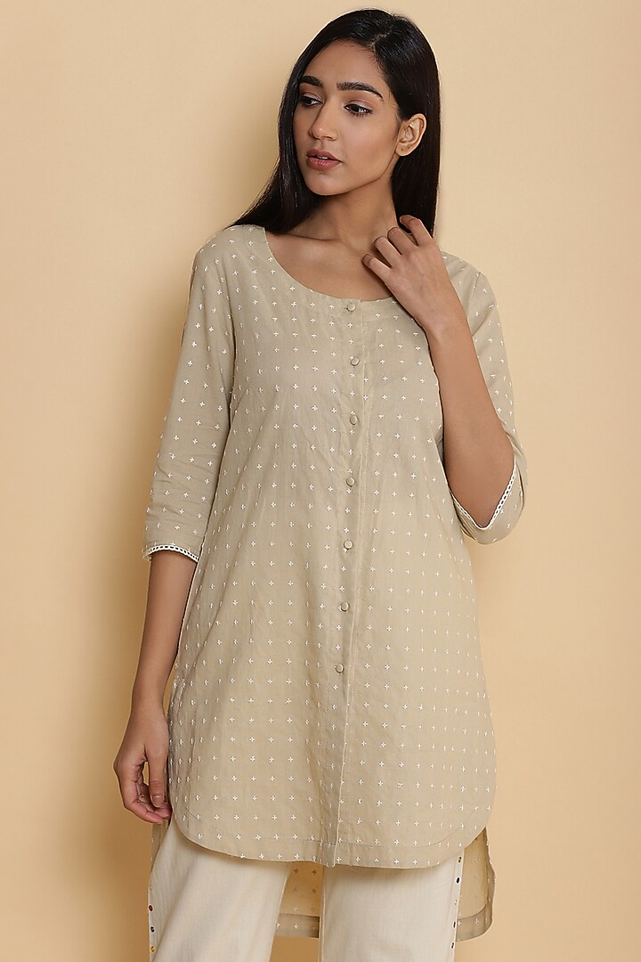 Sauf Colored Embroidered Shirt by Abraham & Thakore at Pernia's Pop Up Shop