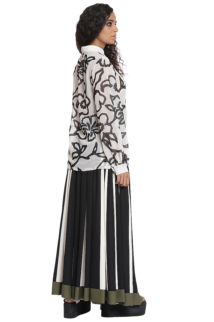 Ivory Embroidered Top by Abraham & Thakore at Pernia's Pop Up Shop