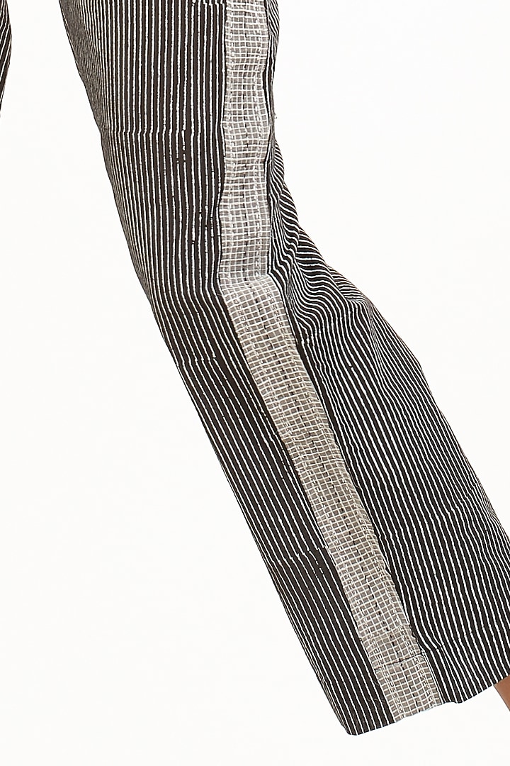 Black Block Print Pants by Abraham & Thakore at Pernia's Pop Up Shop