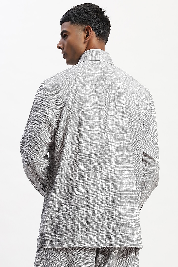 Multi-Colored Cotton Seersucker Fabric Digital Printed Party Wear Shirt by Abraham & Thakore Men at Pernia's Pop Up Shop