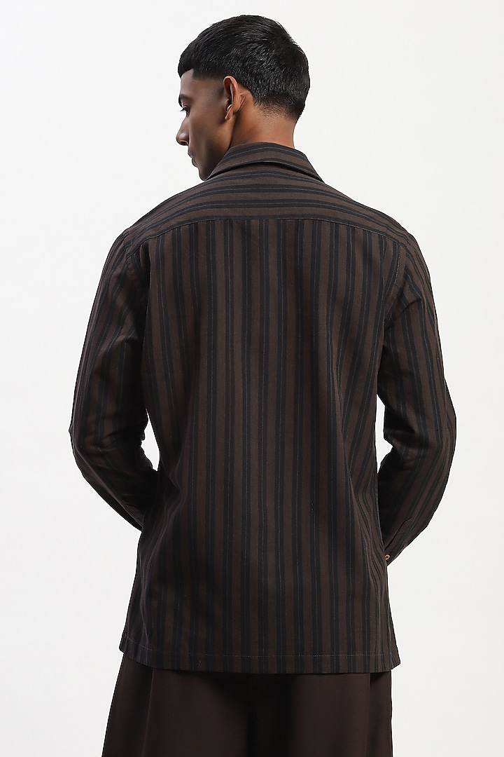Multi-Colored Cotton Blend Woven Party Wear Shirt by Abraham & Thakore Men at Pernia's Pop Up Shop