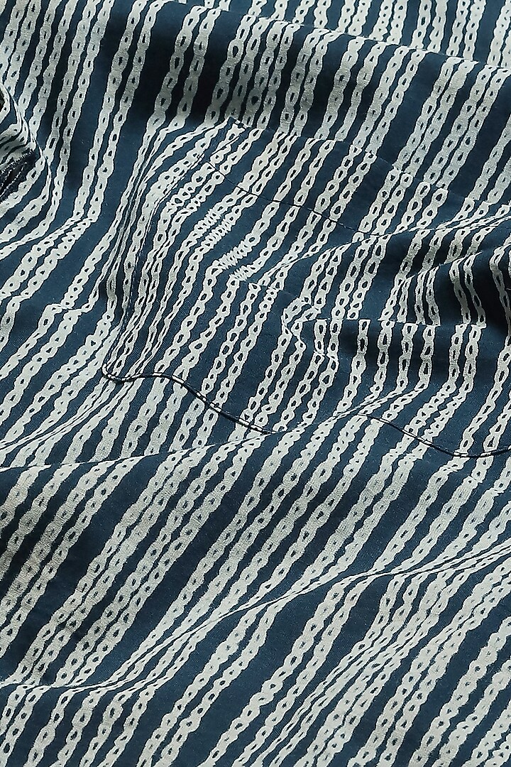 Black Poplin Printed Party Wear Shirt by Abraham & Thakore Men at Pernia's Pop Up Shop