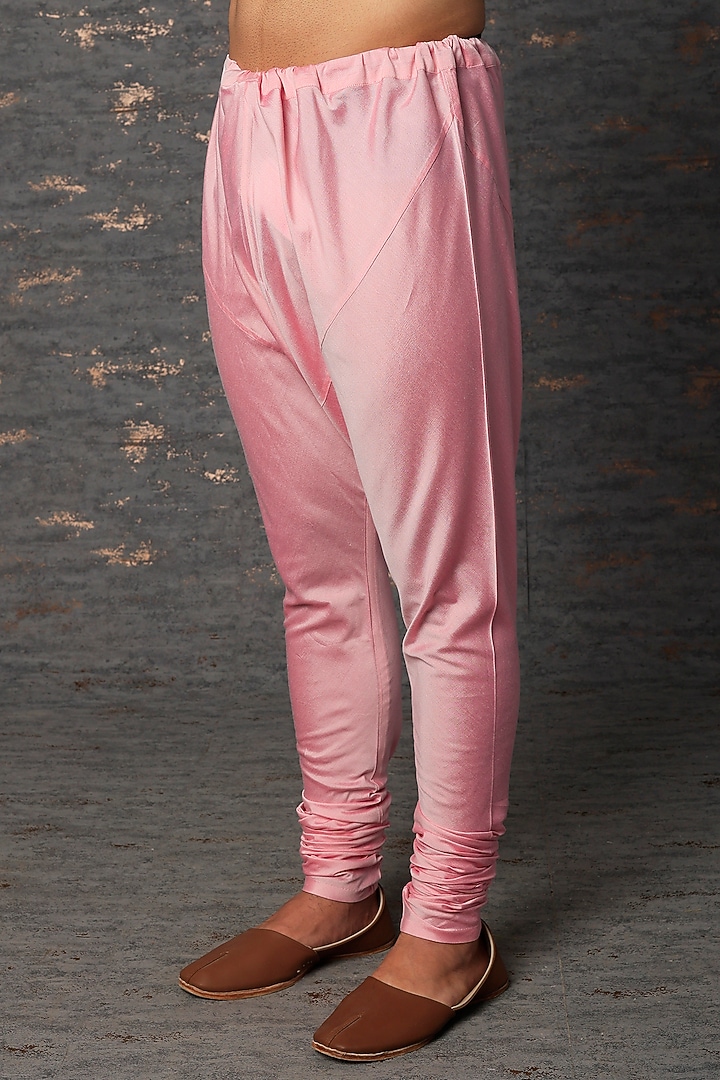 Pink Kantha Embroidered Kurta Set by Abhishek Gupta Men at Pernia's Pop Up Shop